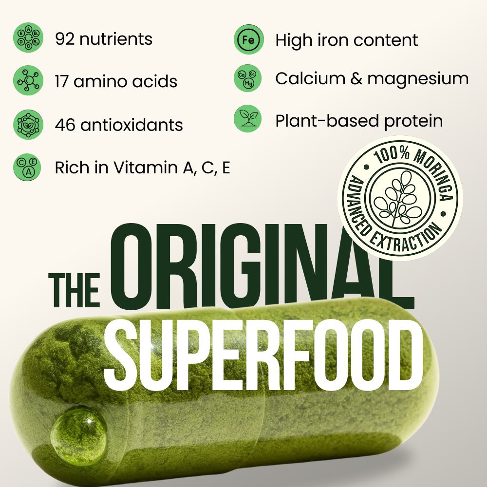 Moringa BURST Capsules - 6 Week Supply CellBurst™ Moringa Capsules - Enhanced Absorption & Potency